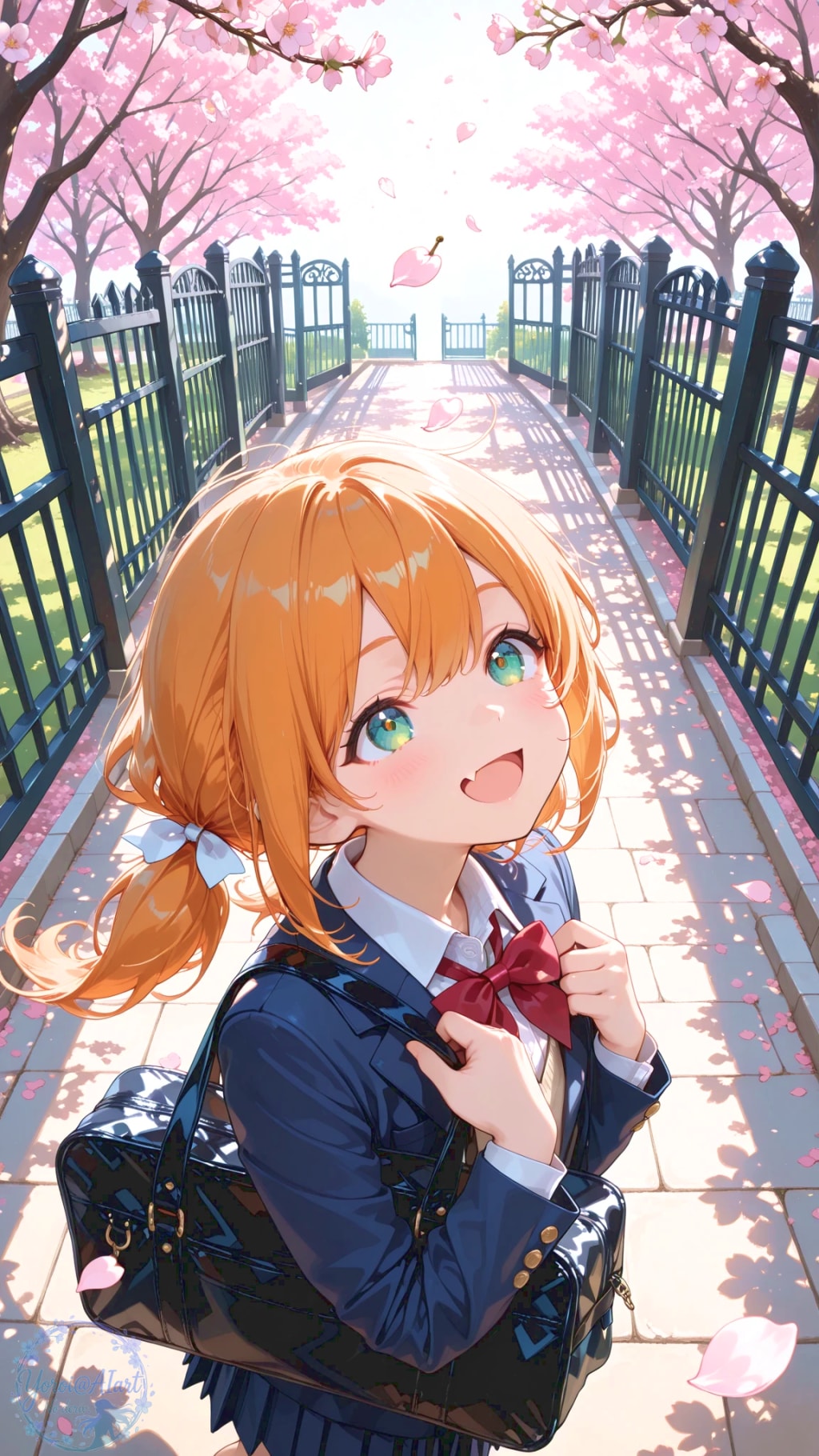 【企画投稿用】日向 柚 – 入学 | の人気AIイラスト・グラビア