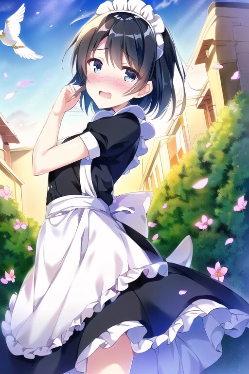 恥ずかしがり屋のメイドさん。