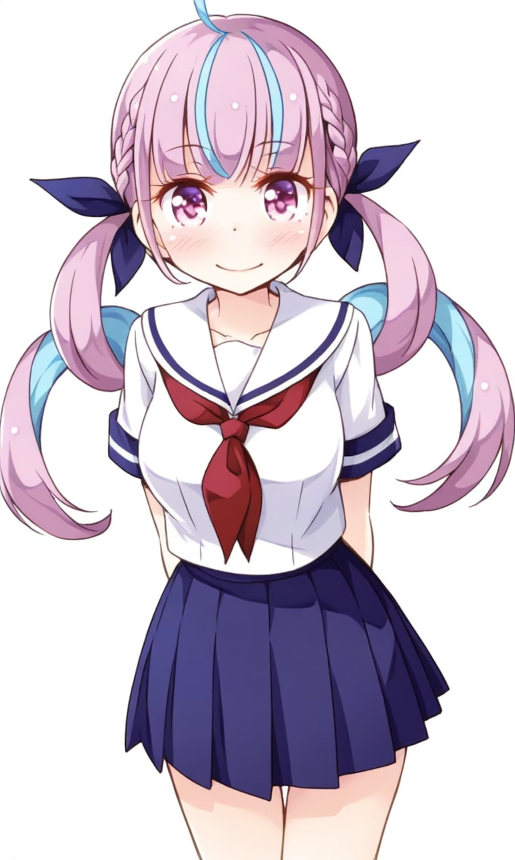 湊あくあ セーラー服