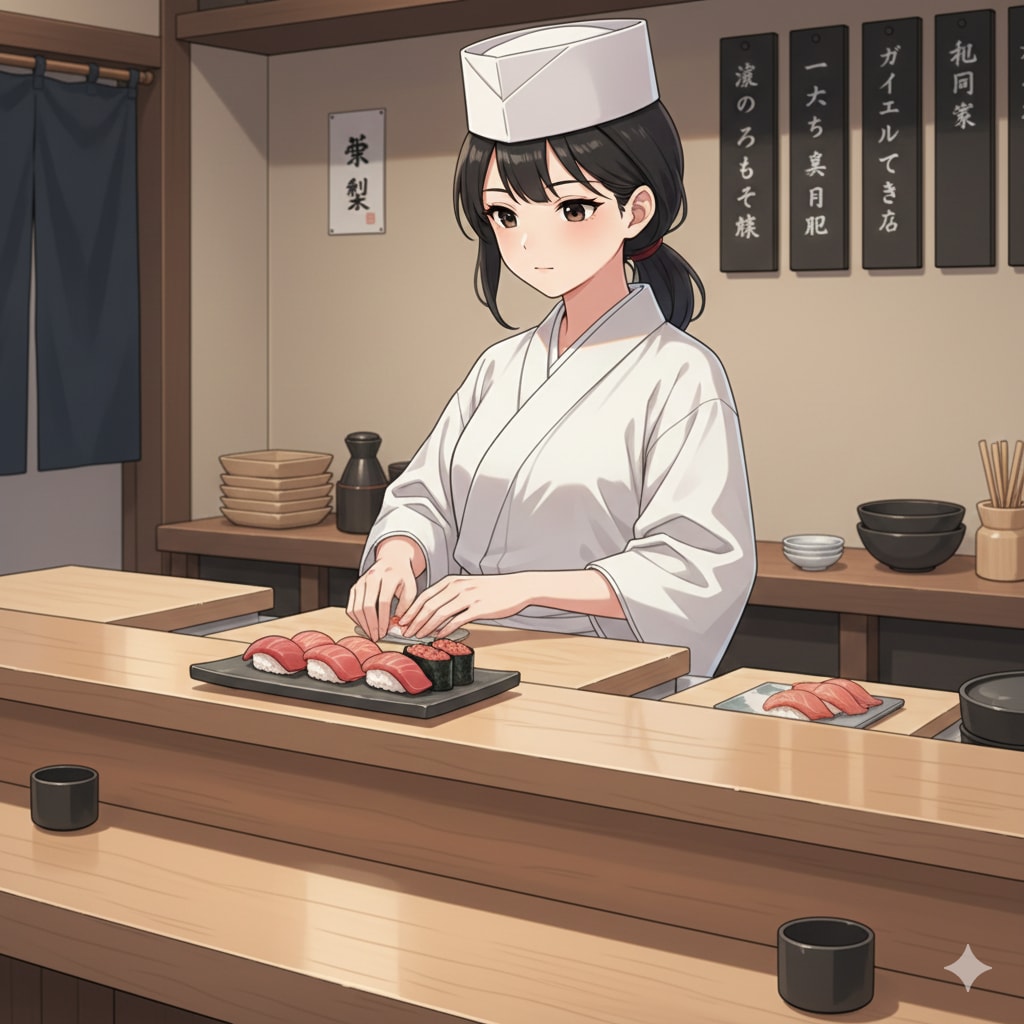 寿司職人 | の人気AIイラスト・グラビア