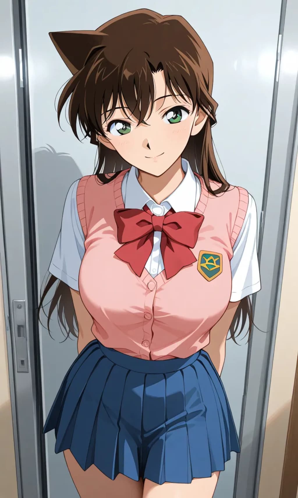 真崎杏子風の服着た蘭さん＋制服