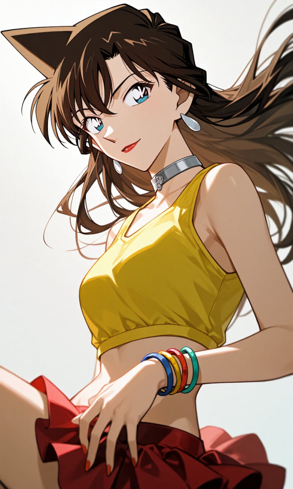 真崎杏子風の服着た蘭さん＋制服