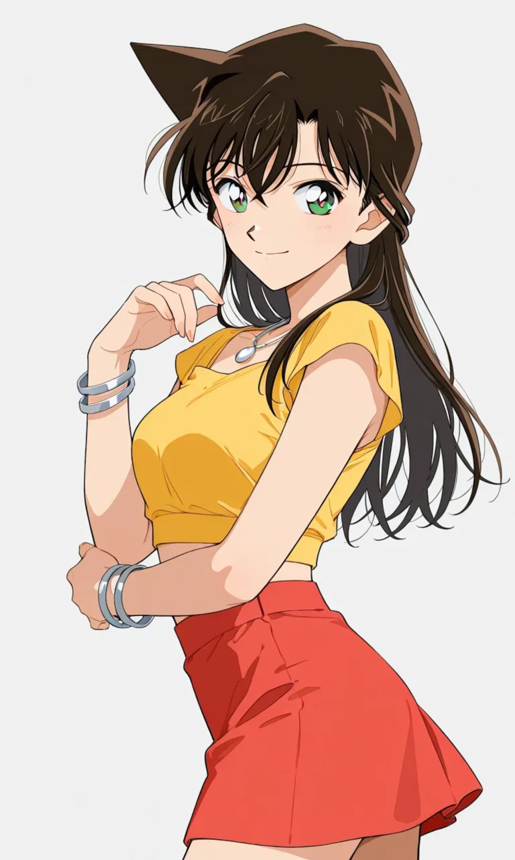 真崎杏子風の服着た蘭さん＋制服