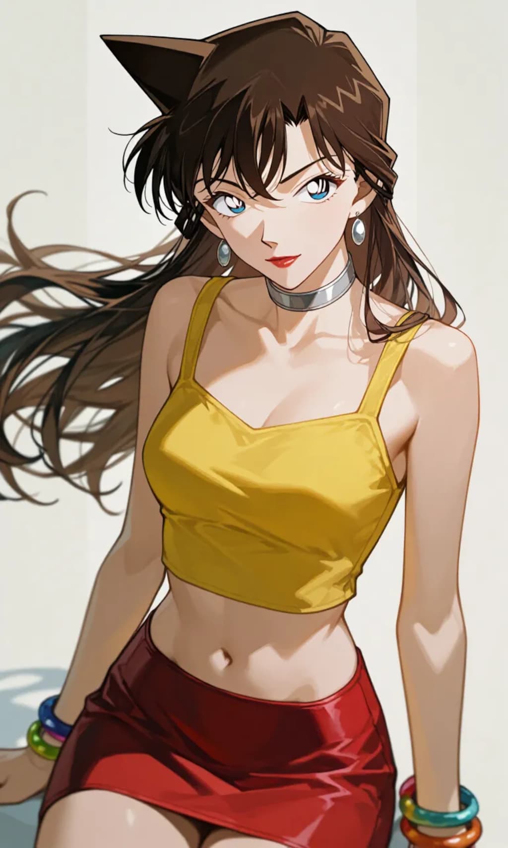 真崎杏子風の服着た蘭さん＋制服