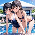 プールで遊ぶ少女たち（全年齢） 5枚目