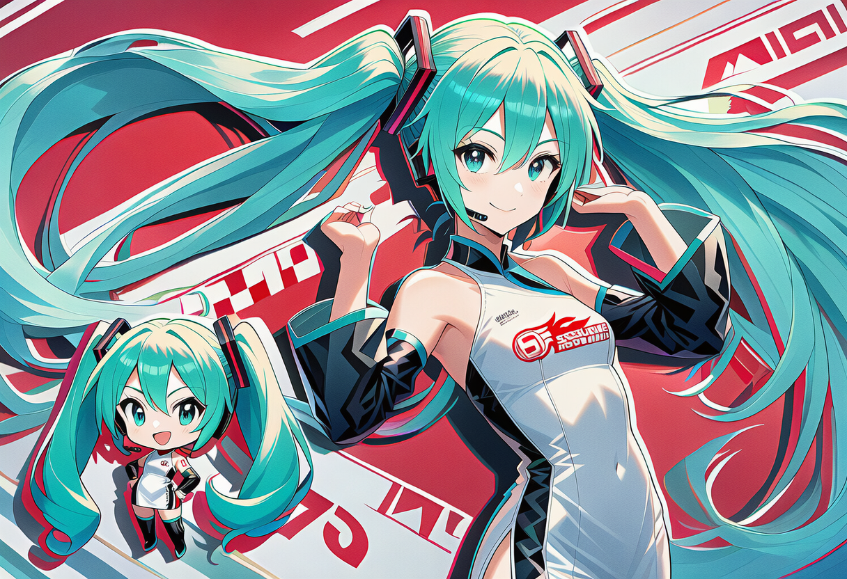 レーシングミク | の人気AIイラスト・グラビア