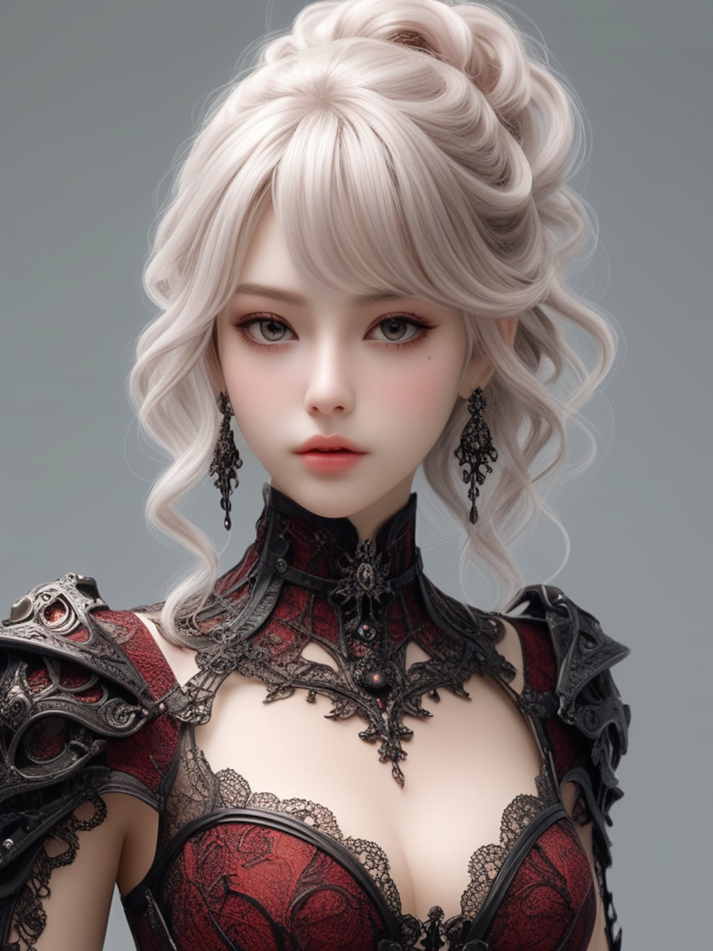 gothic bondage armor girl