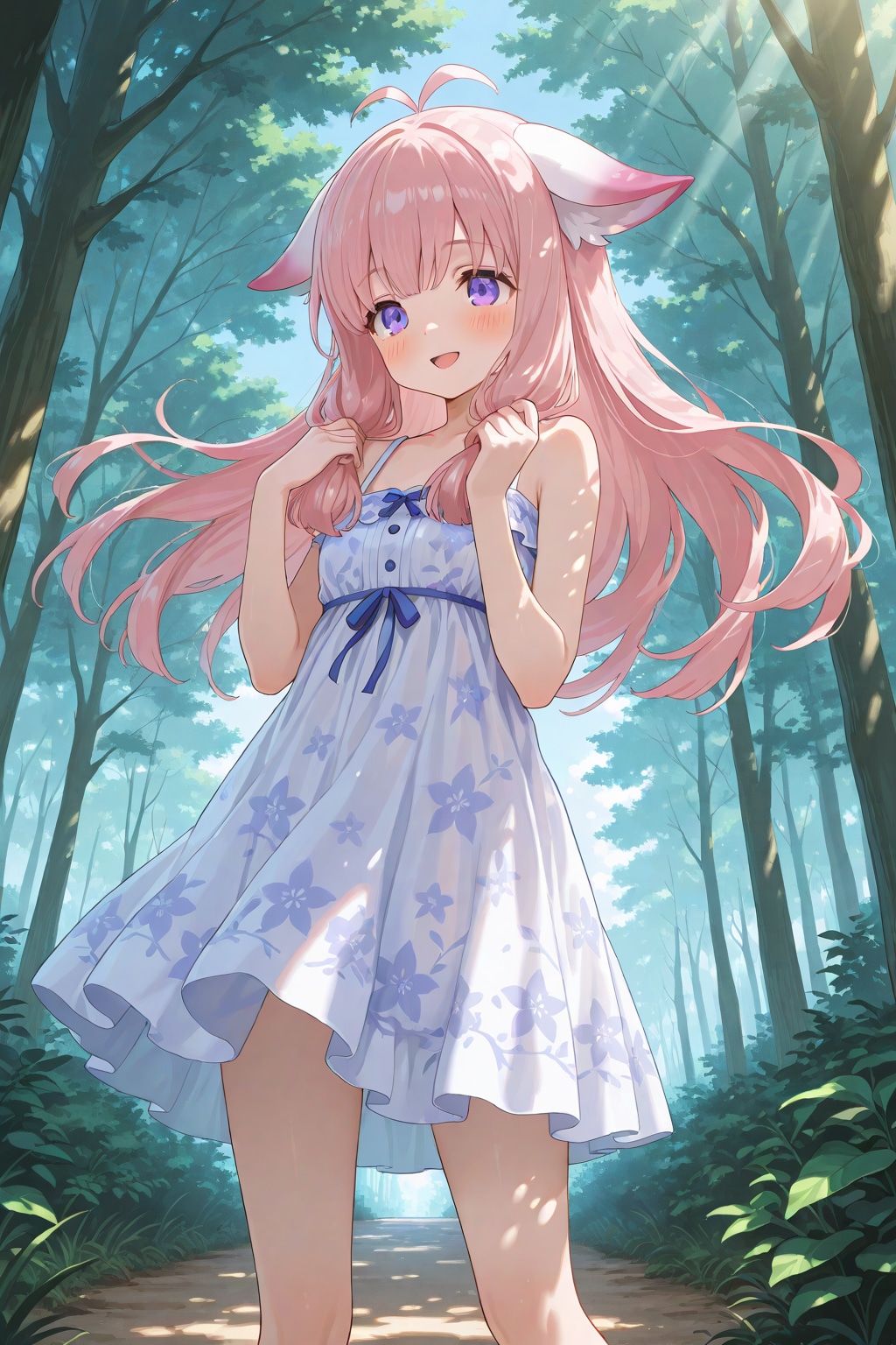 ひなちゃん、おようふくを着る