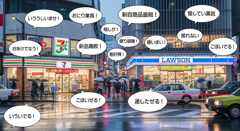 今日はコンビニの店舗を喋らせてみた