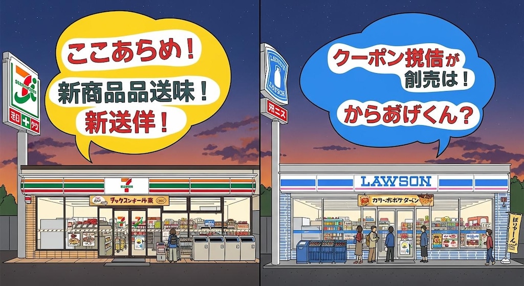 今日はコンビニの店舗を喋らせてみた