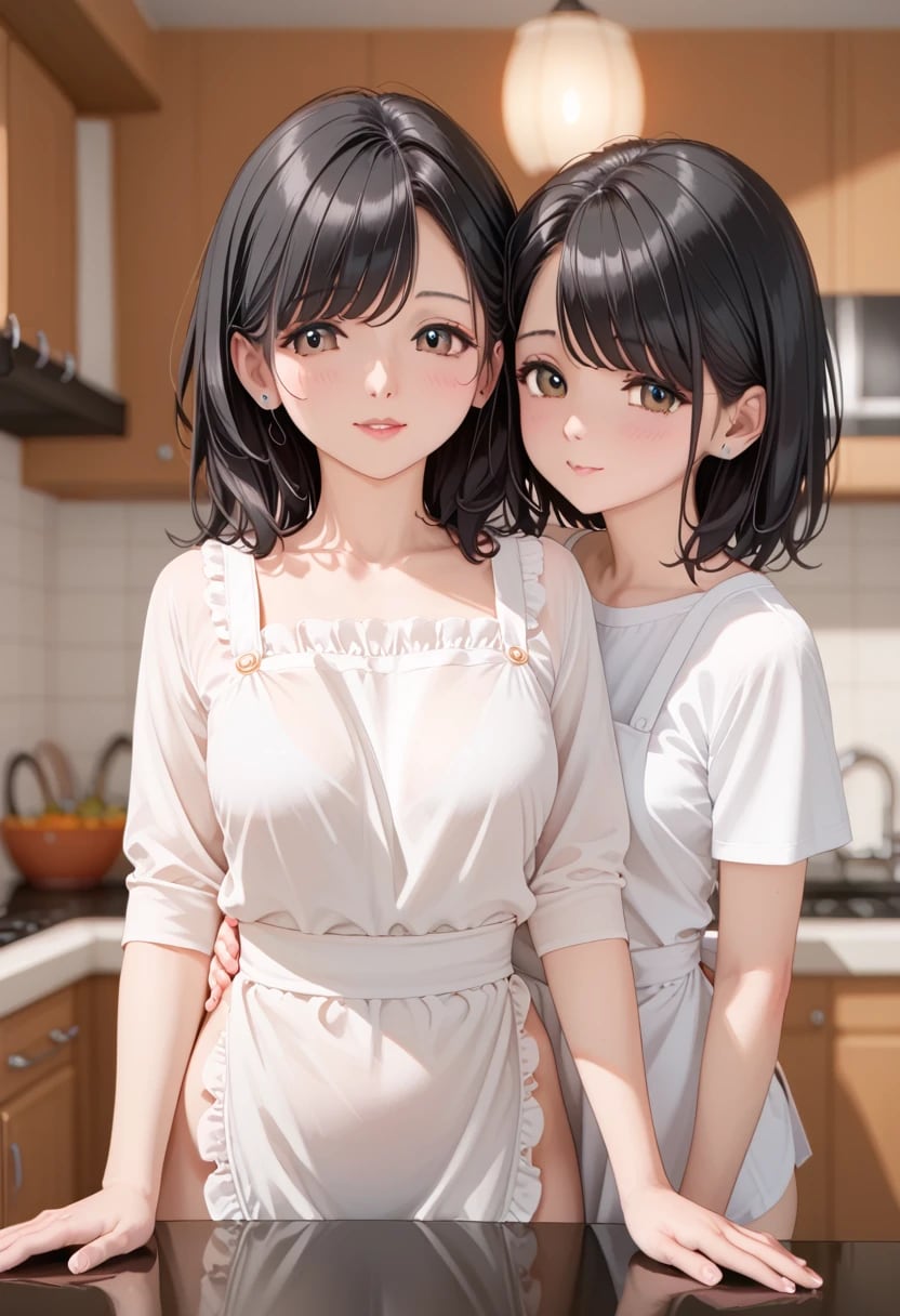 娘もママの通う料理教室へ･･･R指定無し | の人気AIイラスト・グラビア