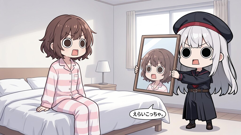 起床えらいこっちゃ表情を告げるえらいこっちゃ嬢