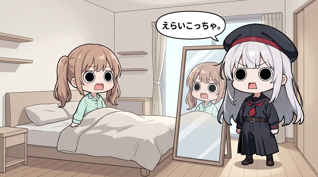 起床えらいこっちゃ表情を告げるえらいこっちゃ嬢