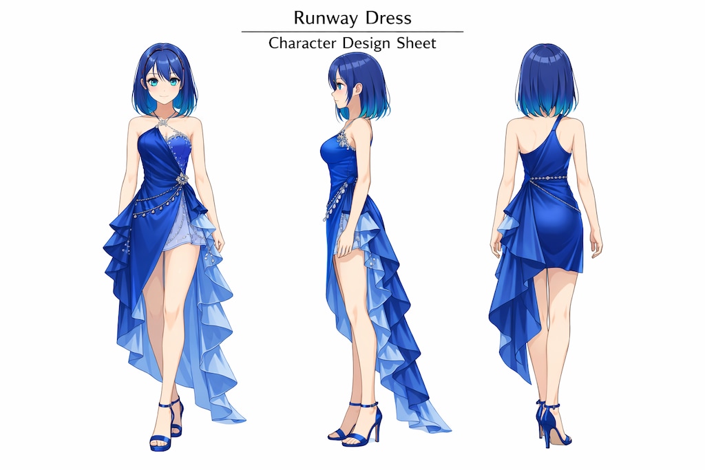 ランウェイの主役と、黒い観客たち