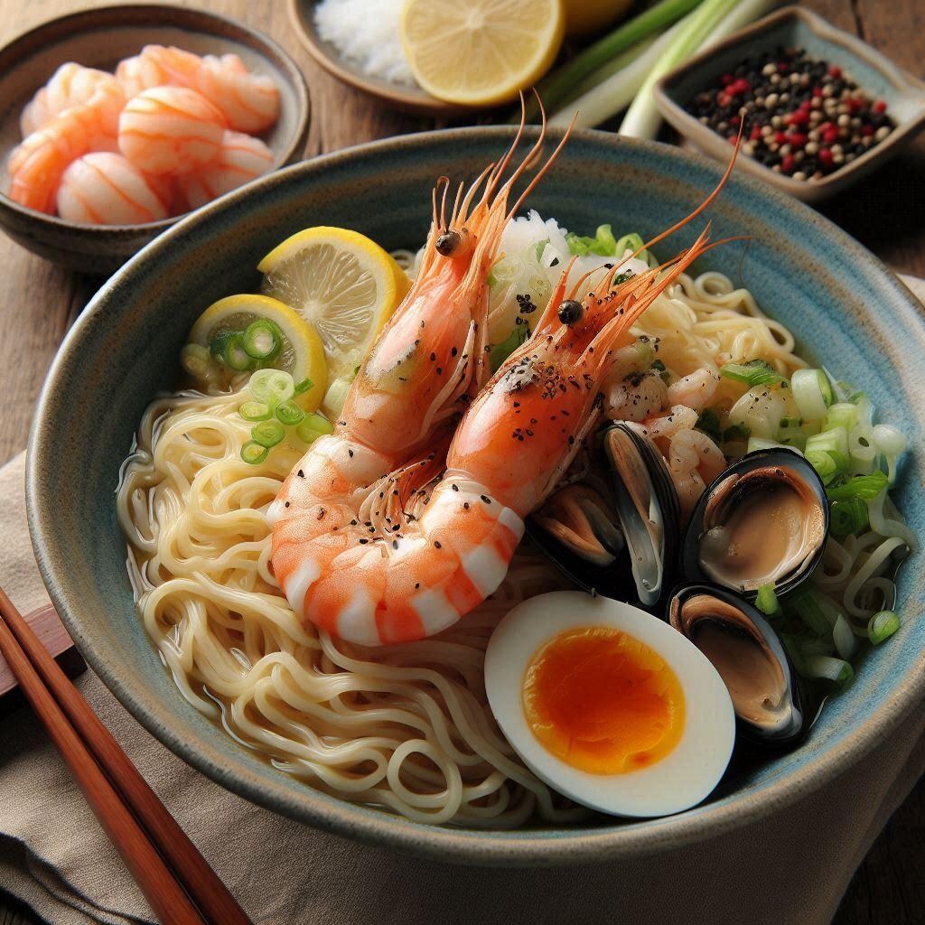 冷麺seafood noodle
