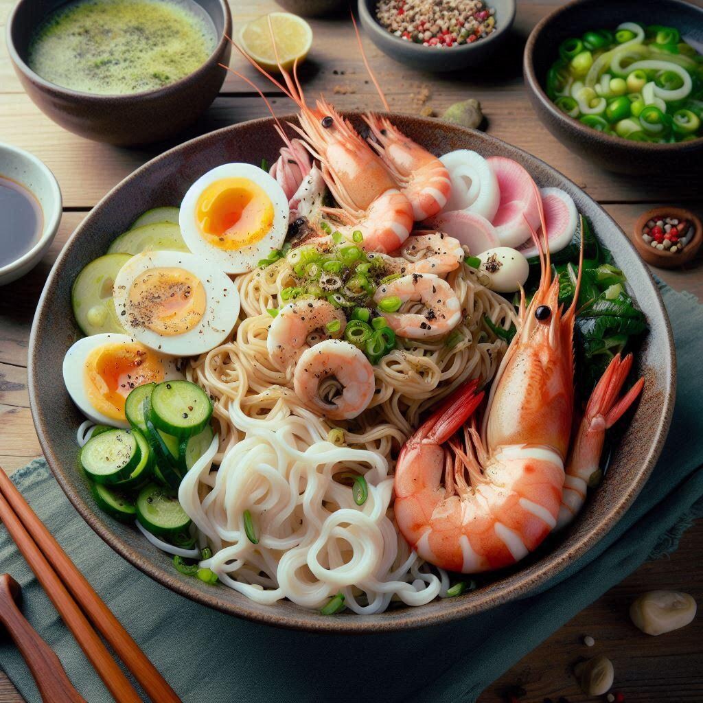 冷麺seafood noodle