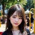 彼女と公園デート 11枚目