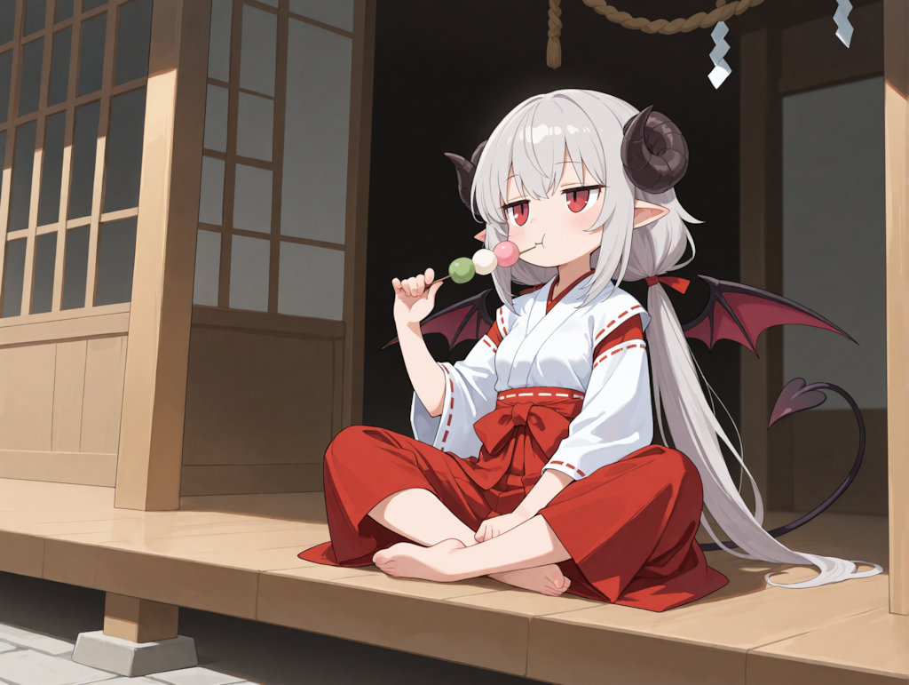 巫女服のアイちゃん