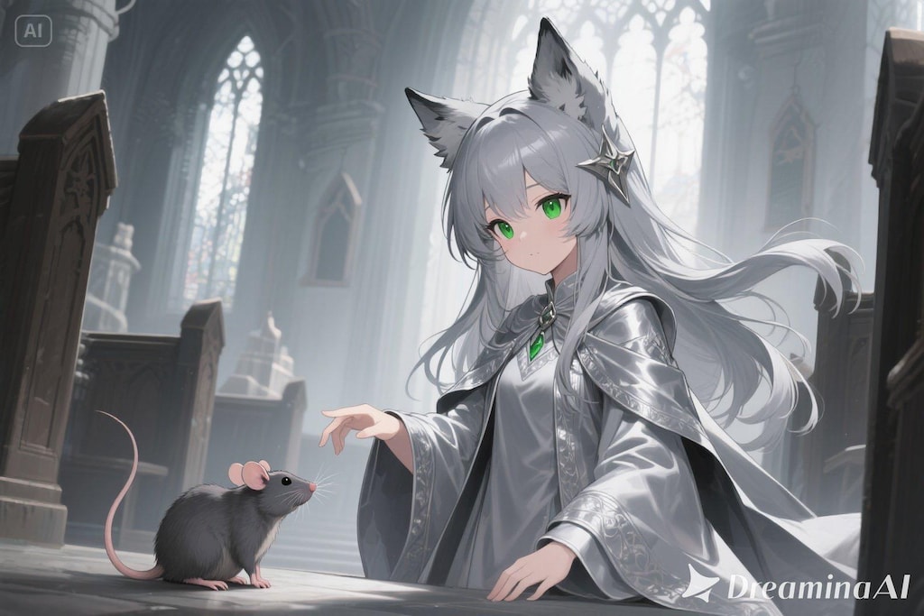ステラちゃんとネズミ