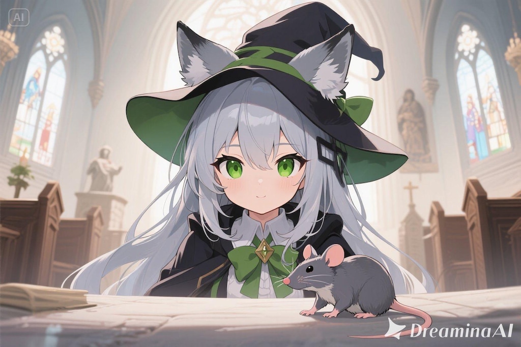 ステラちゃんとネズミ