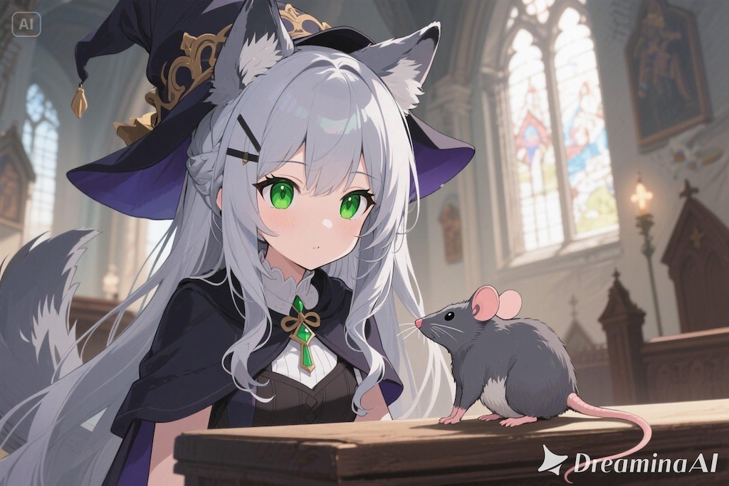 ステラちゃんとネズミ