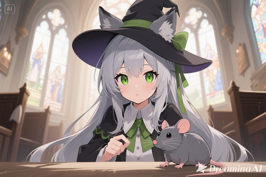 ステラちゃんとネズミ
