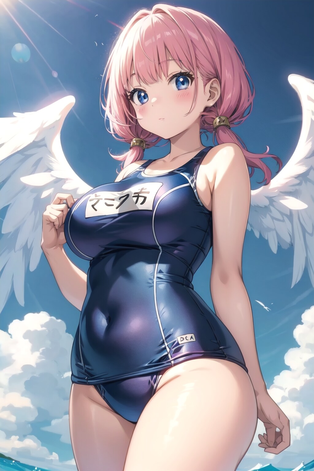 肉感スクール水着天使