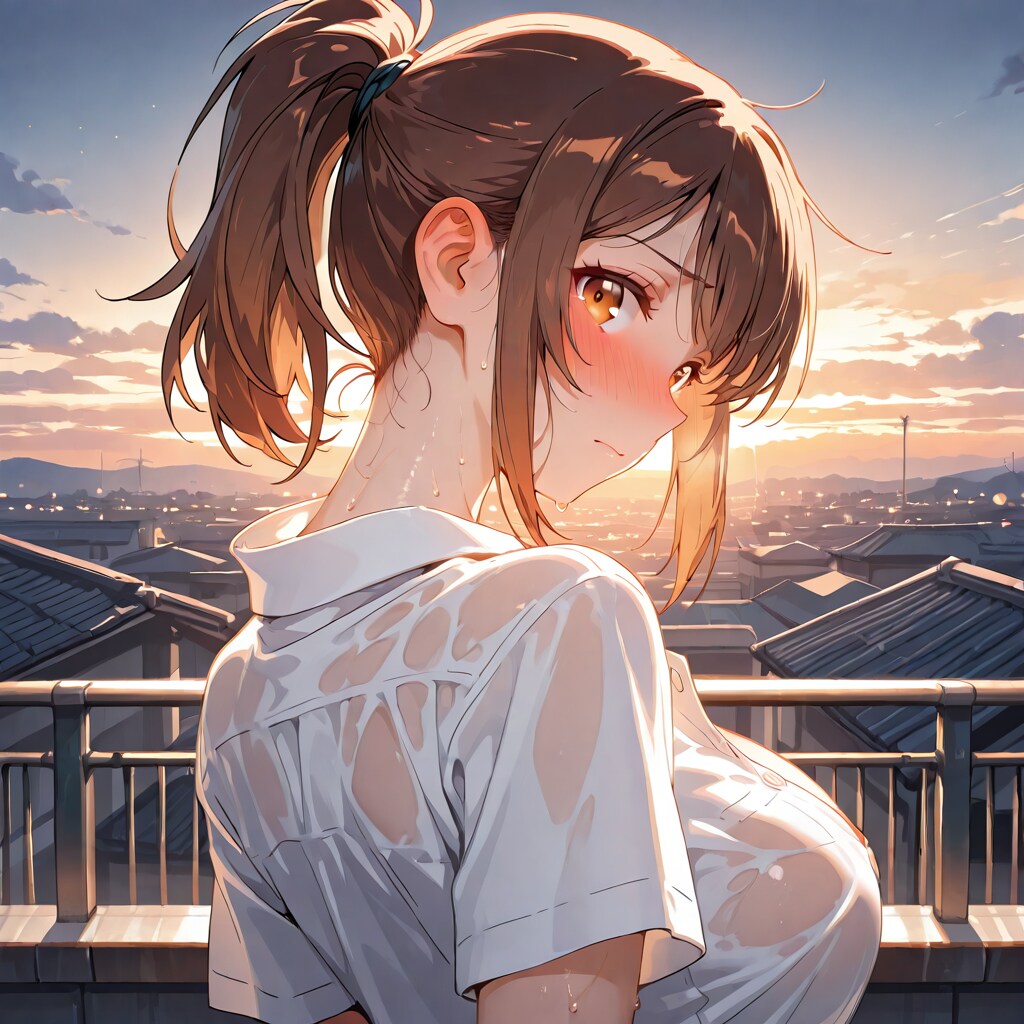 もう・・・汗だくになっちゃったじゃん
