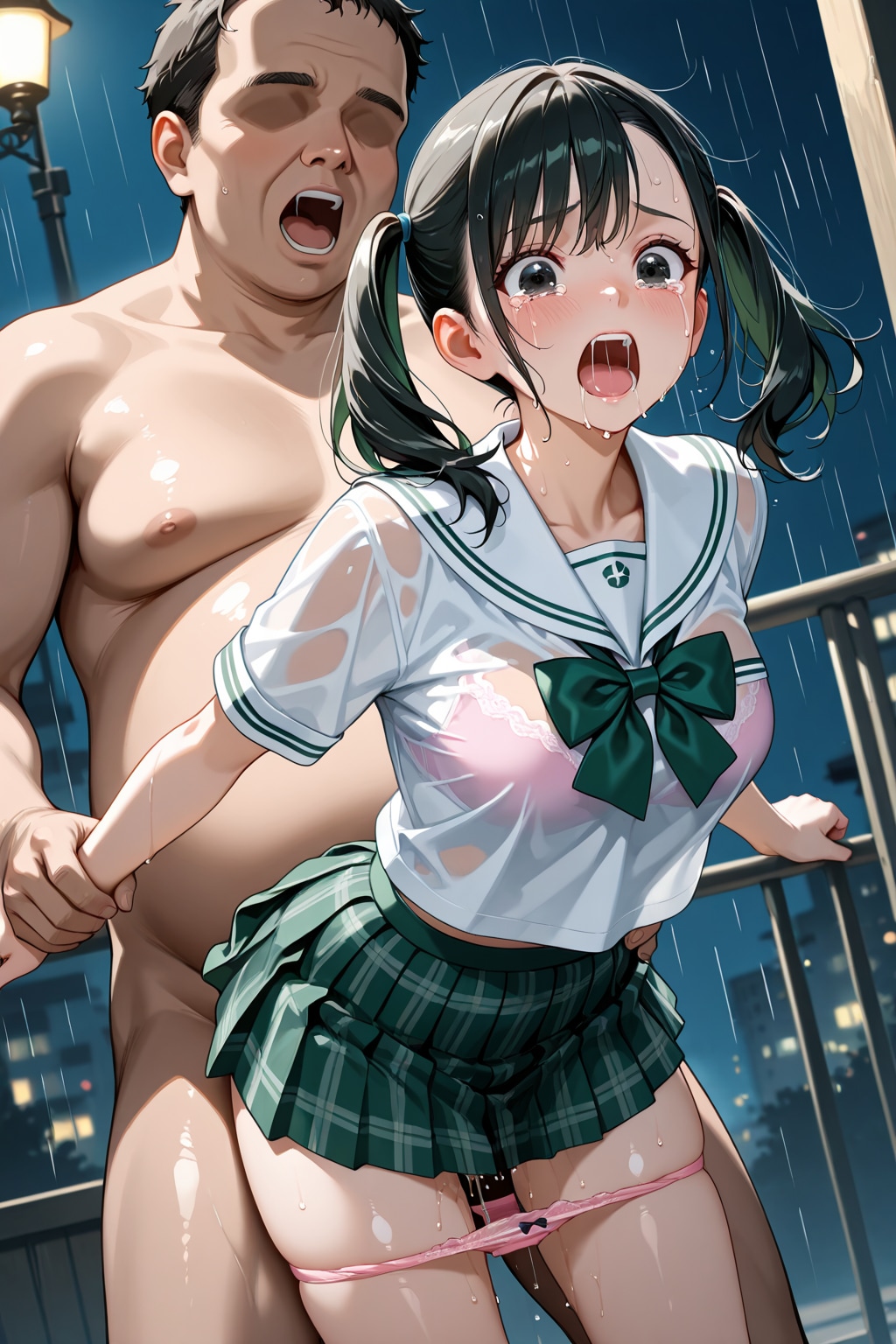 びしょ濡れになっても