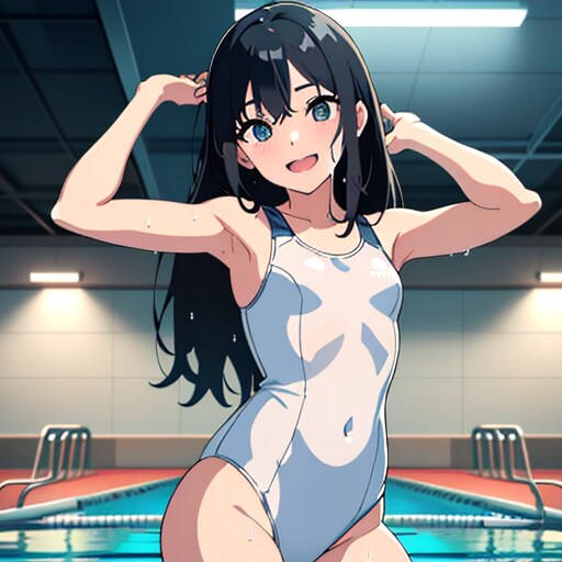 白水着の女子高生