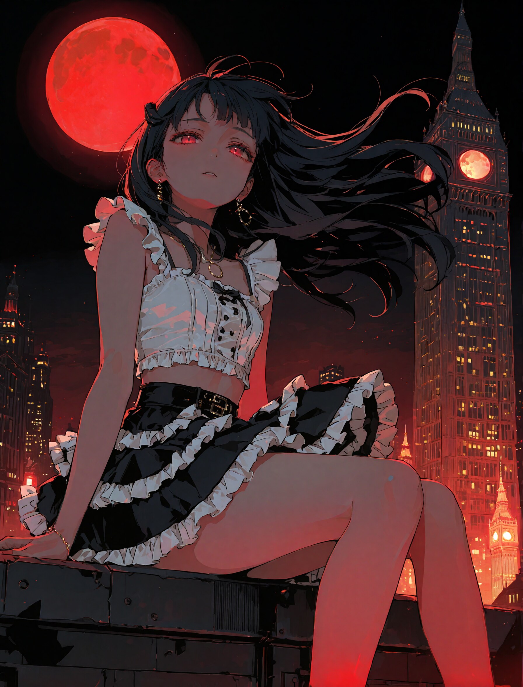 赤い月