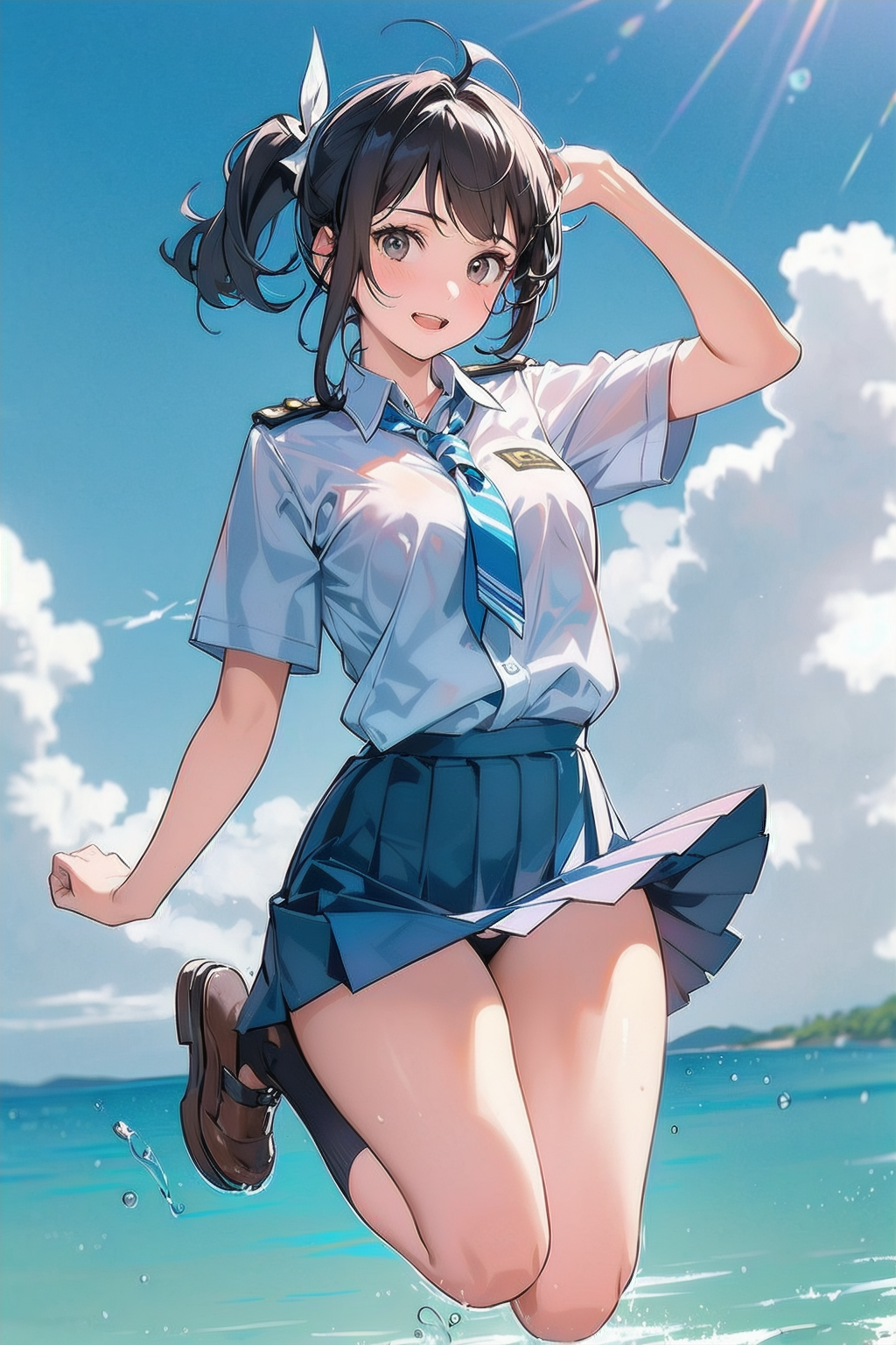 夏の日の放課後の一場面（海に飛び込んじゃえ！♡）01