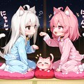 cyan motoさんちのねこちゃんとねまきねこのエンドレスにゃん合戦 5枚目
