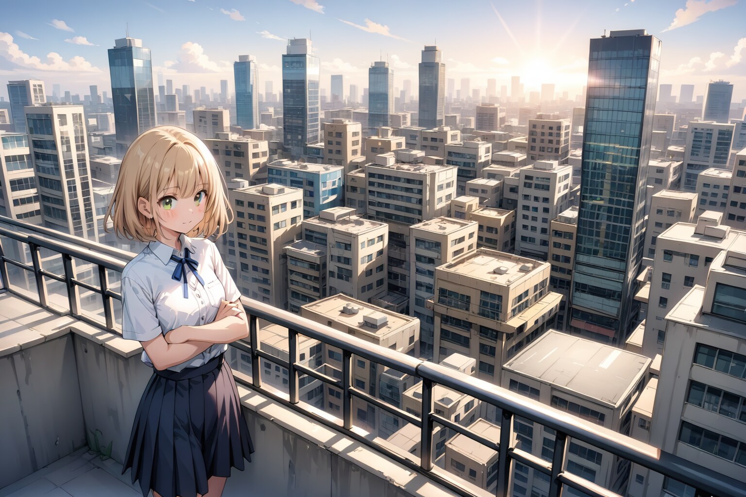 屋上 | の人気AIイラスト・グラビア