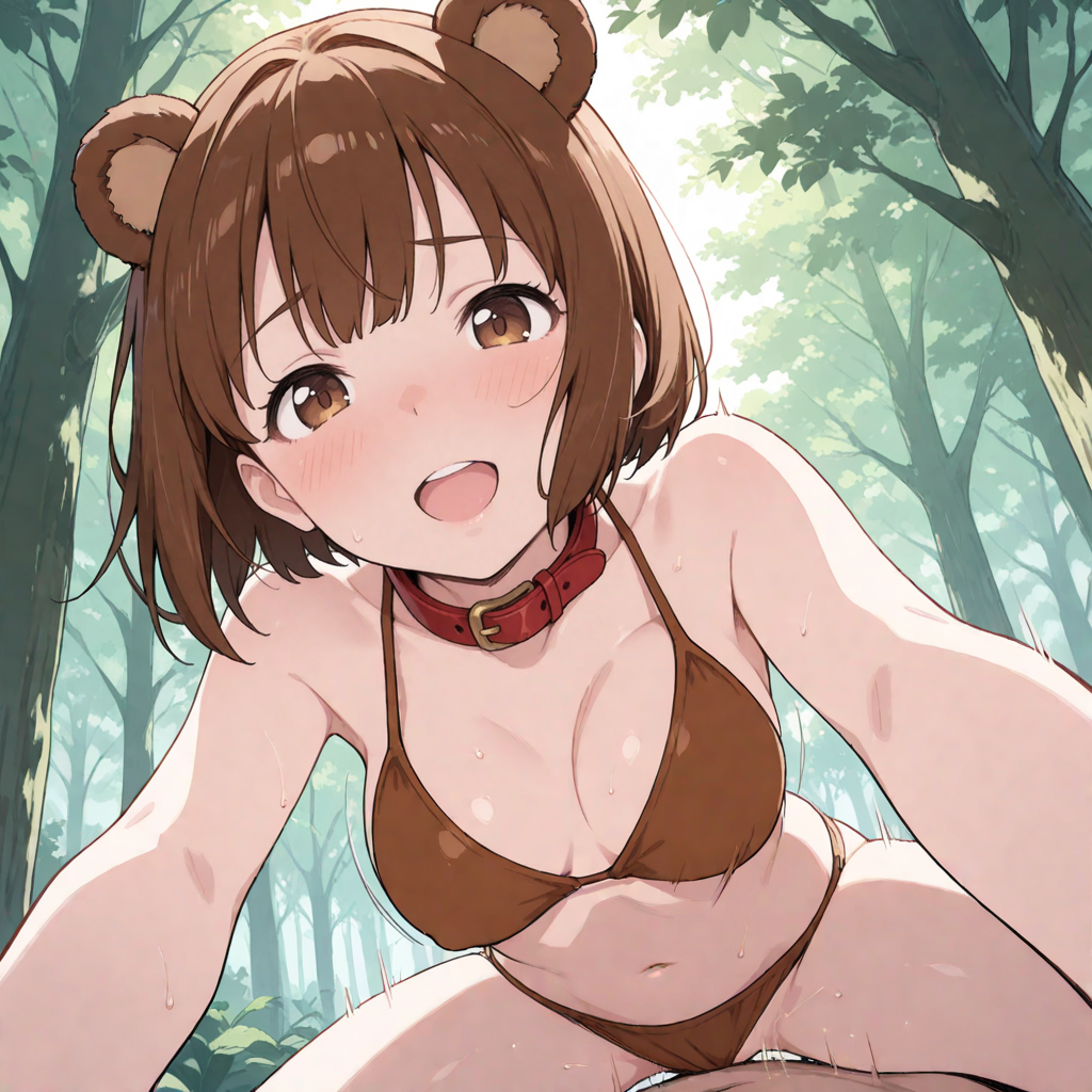 ある日、森の中、クマさんに出会った……