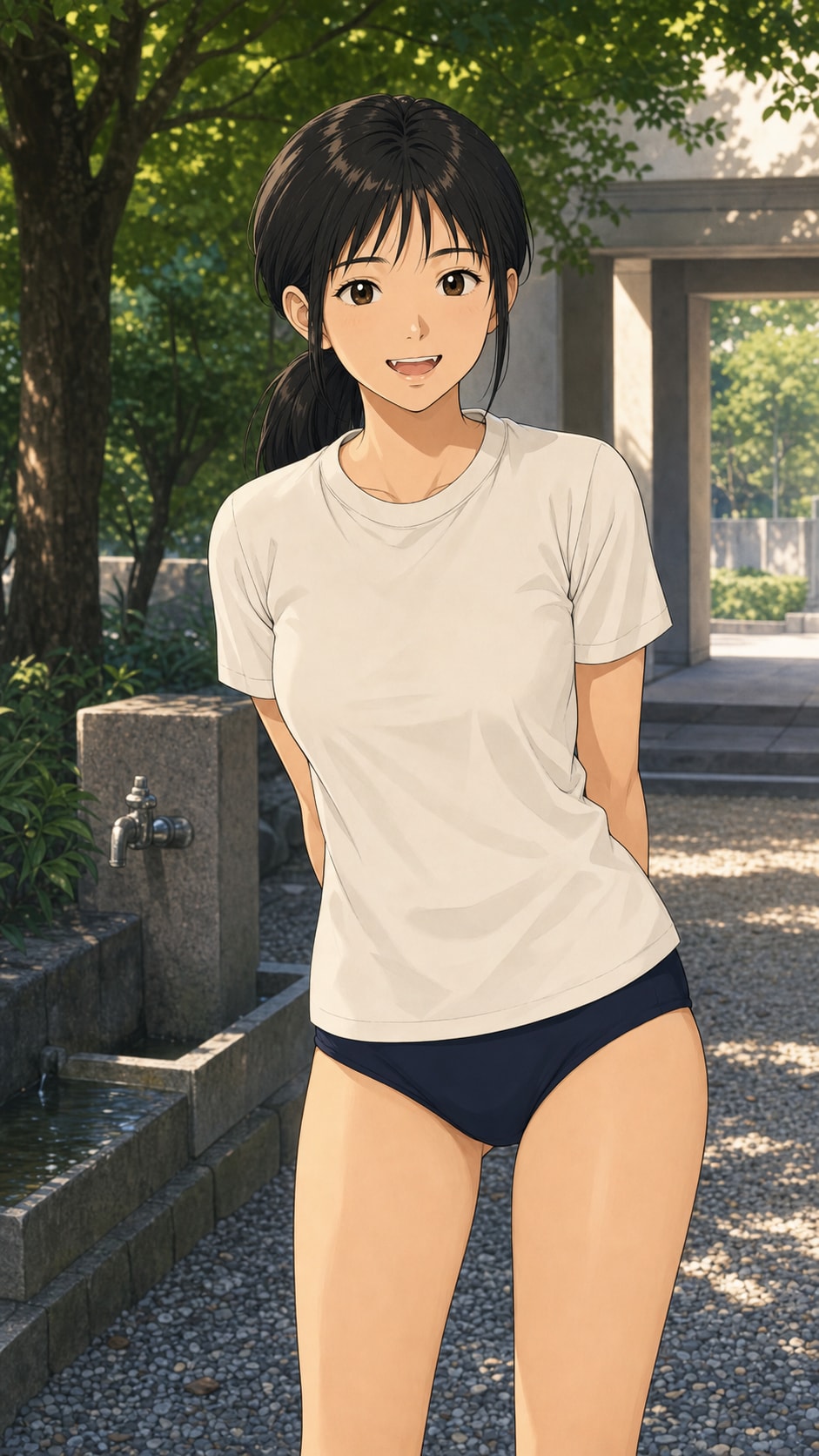 木漏れ日にほどける笑顔 | の人気AIイラスト・グラビア