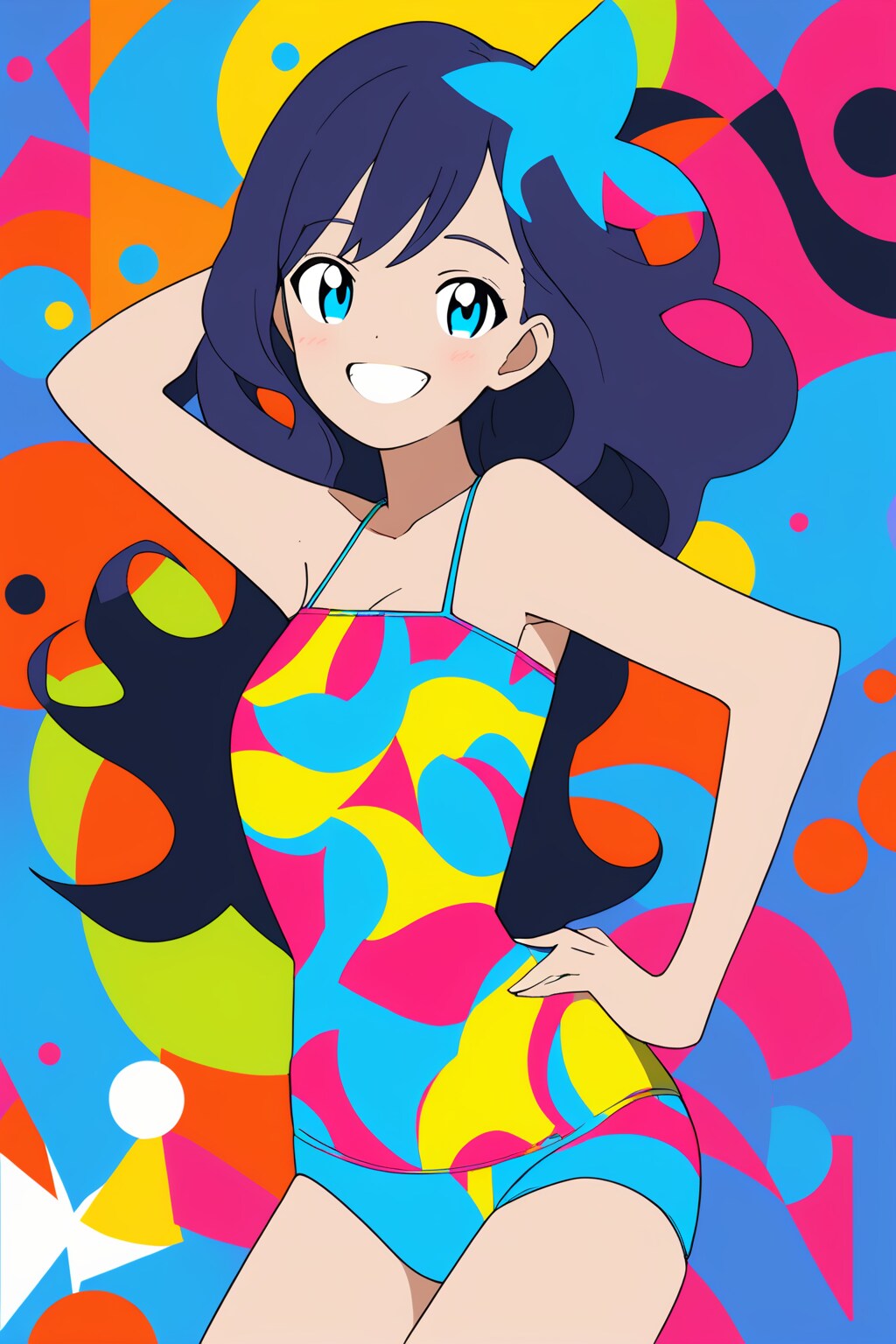 フラットカラー＆ポップアート実験