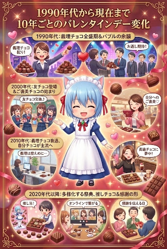 バレンタインデーの変化 | の人気AIイラスト・グラビア