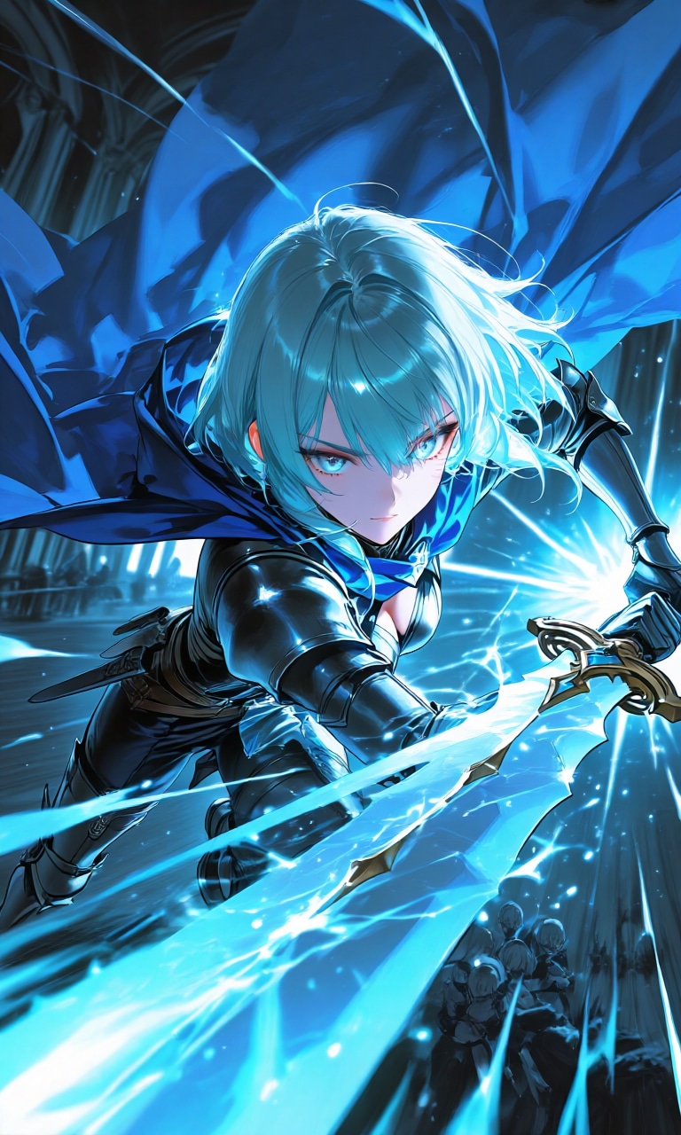 ​蒼き閃光の騎士 | の人気AIイラスト・グラビア