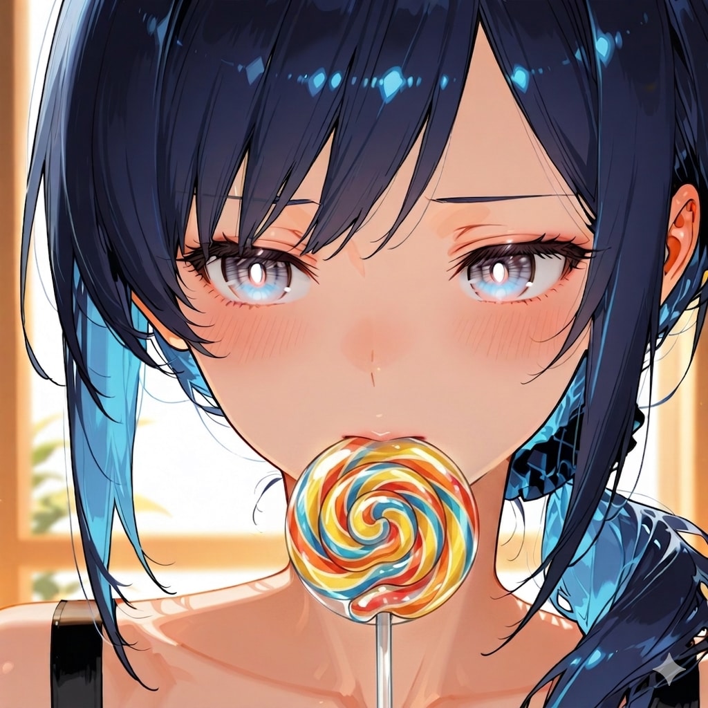 ペロペロキャンディを舐める七瀬　106 | の人気AIイラスト・グラビア