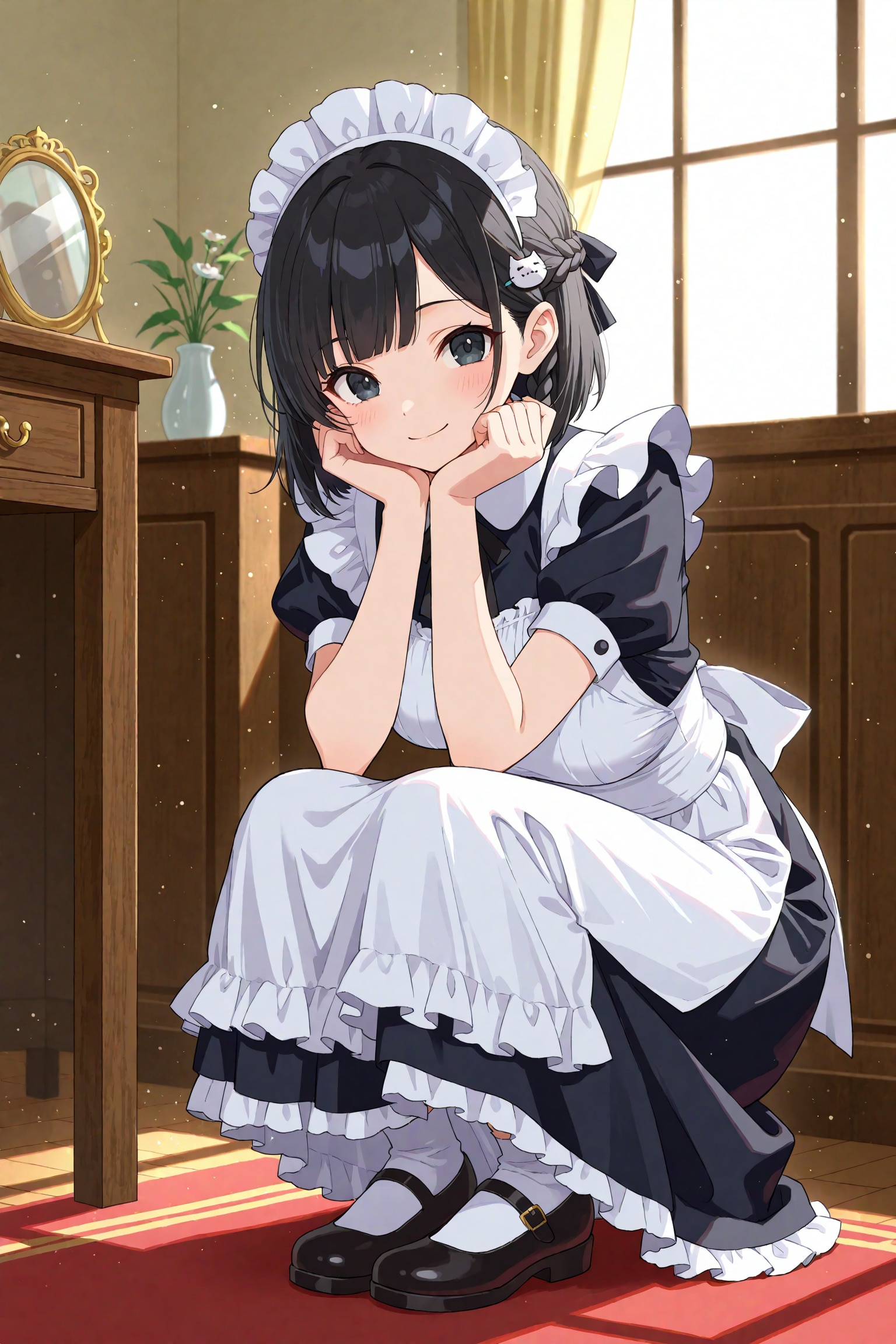 久しぶりのメイド服の凜猫ちゃん