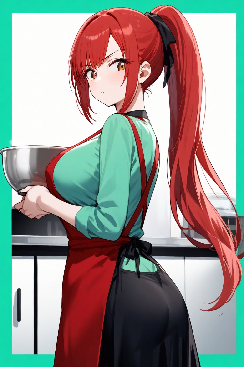 (……お尻、触ってもいいのよ～？)(/ω･＼)ﾁﾗｯ