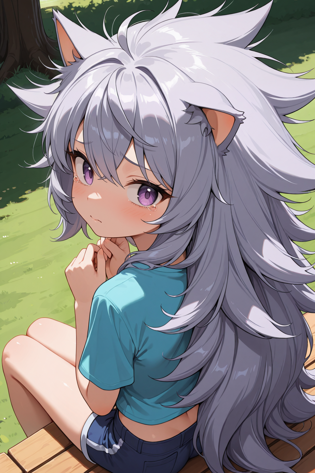 泣いてる女の子