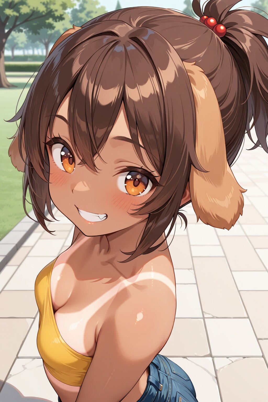 【借】公園でデートしてる（風）な、まりあちゃん