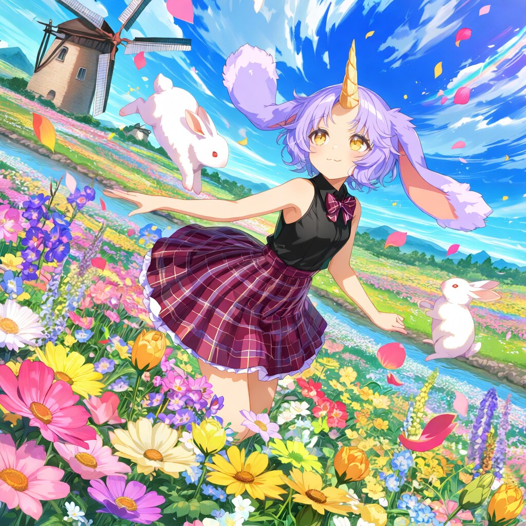 ウサギの国の花園２ | の人気AIイラスト・グラビア