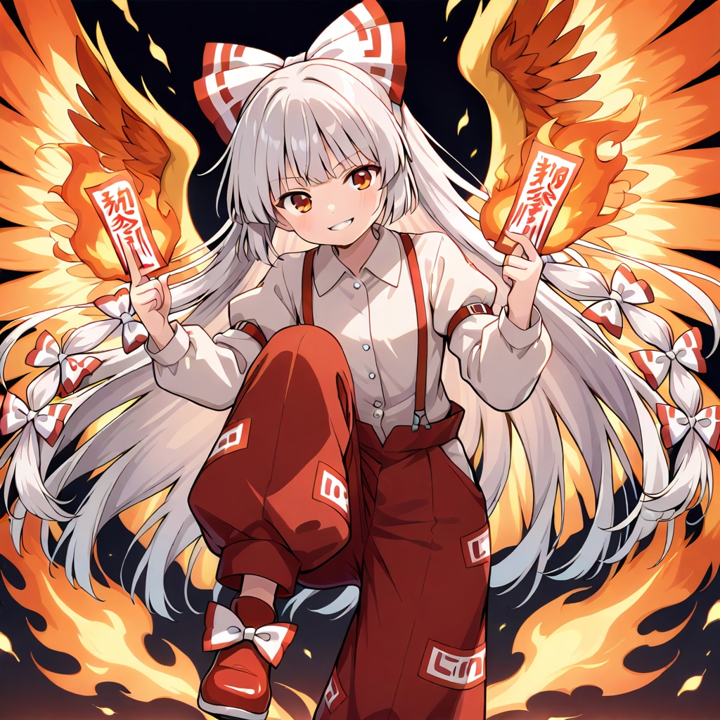 藤原妹紅 | の人気AIイラスト・グラビア