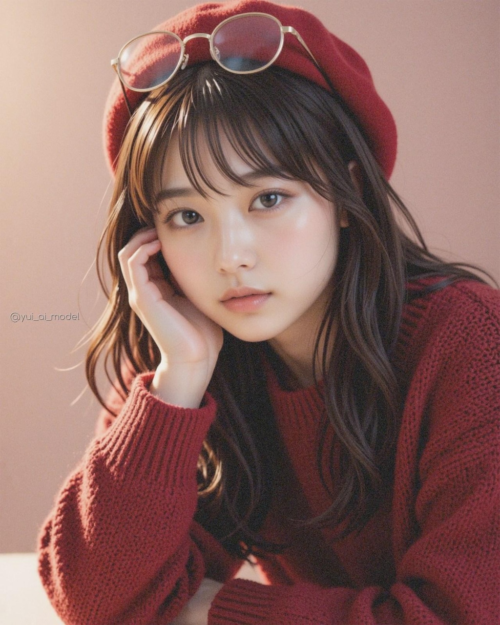 赤コーデ beauty-620