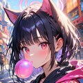 風船ガムウォーキング【ブルアカ・杏山カズサ】 5枚目