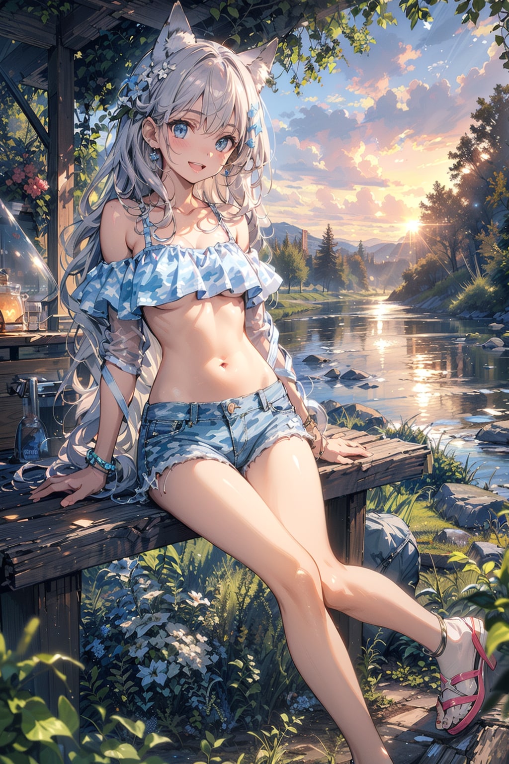黄昏キャンプ🏕🐺✨