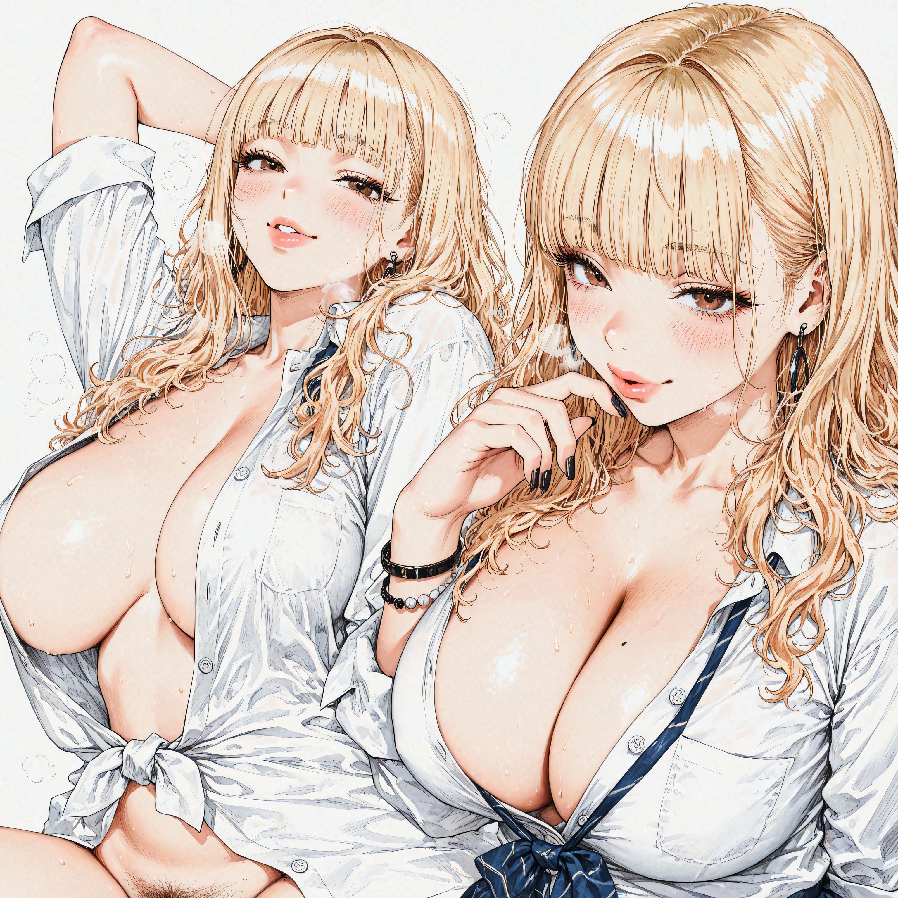 金髪巨乳ギャル